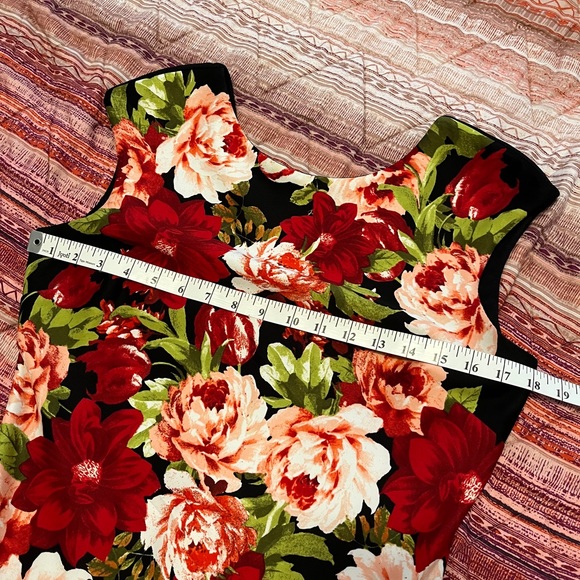 Enfocus Studio Zip Up Black Floral Dress - Picture 6 of 6